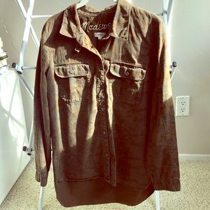Madewell camo button down
